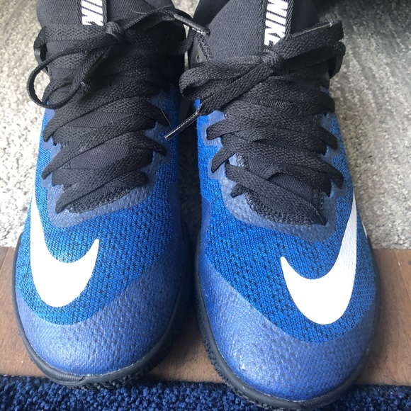 nike blue and black high tops